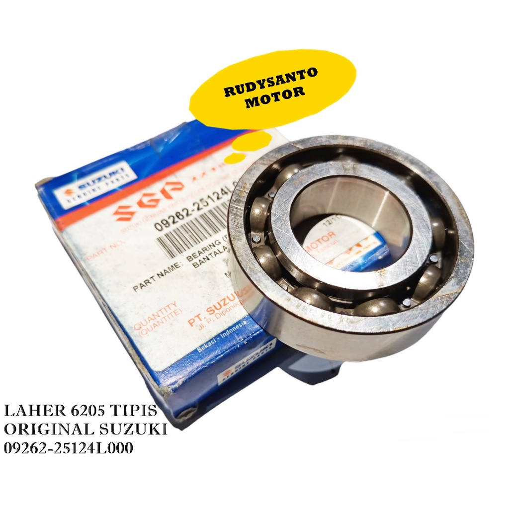 Bearing Lahar 6205 Tipis Asli SGP 09262-25124L000 ORI SUZUKI