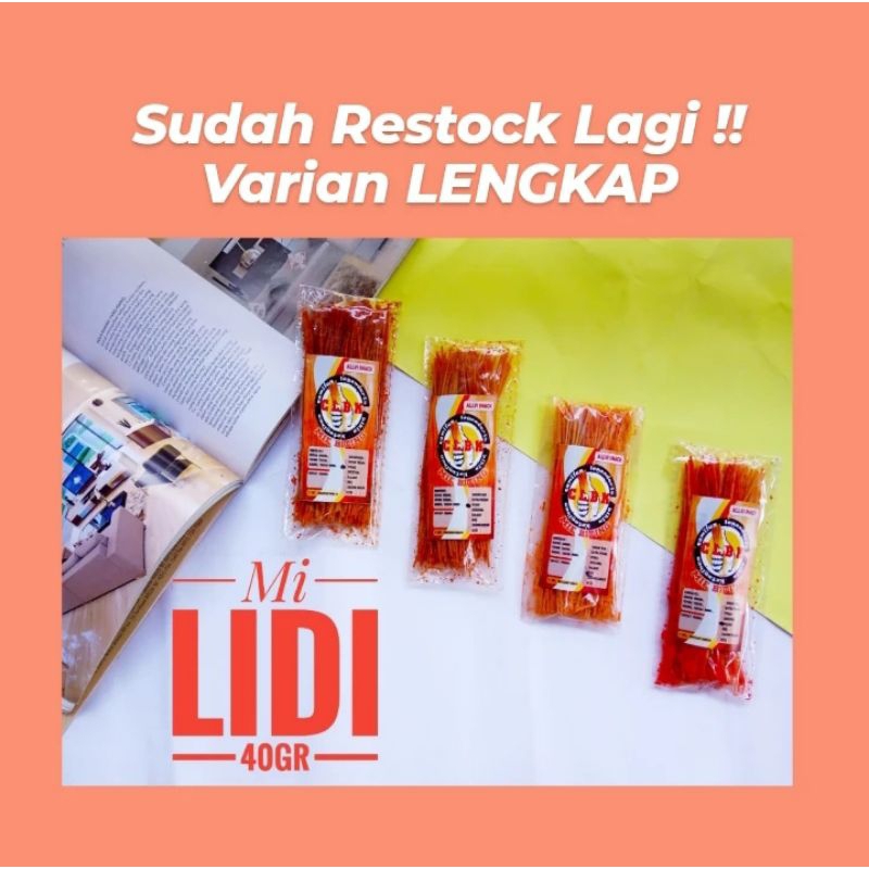 

Mie lidi CLBK / MIE LIDI MURAH / MI LIDI PEDAS [BACA DESKRIPSI PRODUK]