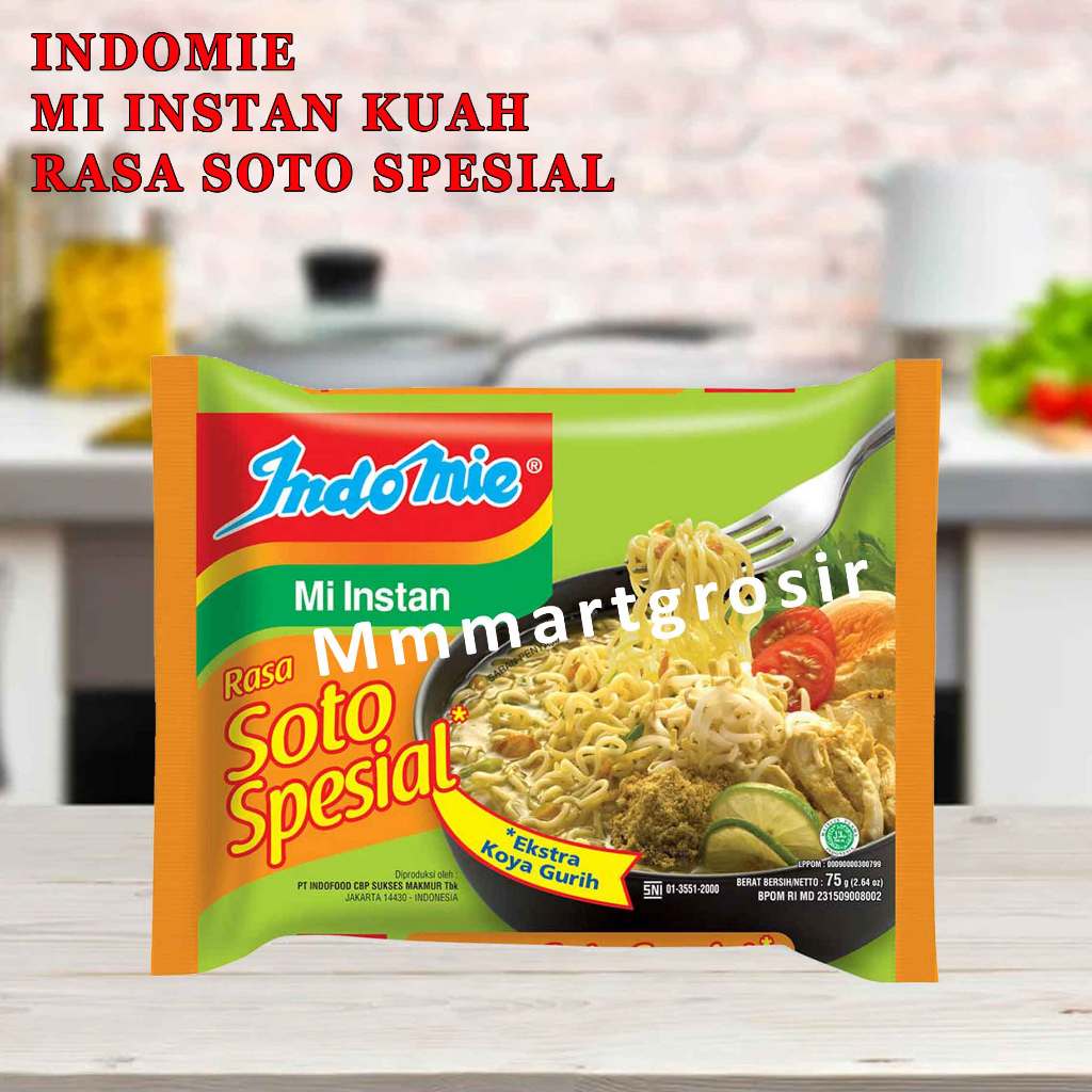 

Indomie / Mie Instan Kuah / Mi Rasa Soto Spesial / 75gr