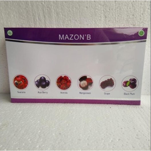 MAZON BERRIES isi 30 Sachet - MAZON B - MAZON'B OBAT HERBAL JANTUNG KOLESTEROL STROKE