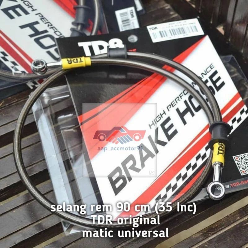 selang rem depan TDR Vario 160 150 125 Beat 90cm 35inc carbon