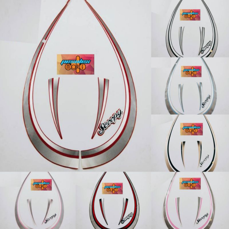 striping lis body motor honda scoopy tahun 2011