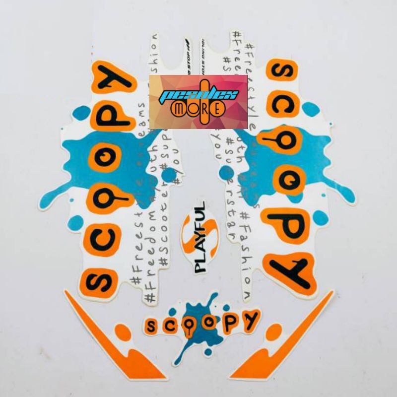 striping lis body motor honda scoopy tahun 2017