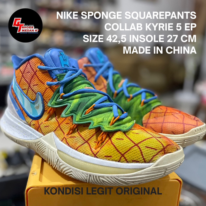 NIKE KYRIE SPONGE SQUAREPANTS COLLAB KYRIE 5 EP PINEAPPLE HOUSE SIZE 42 (26,5 CM), KYRIE 4 MAMBA MEN