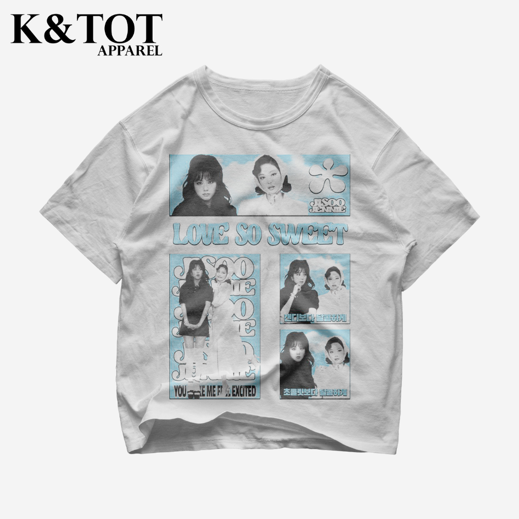 KNTOT - KAOS BAJU BLACKPINK JISOO JENNIE KPOP KOREAN KOREA GIRLBAND LOVE SO SWEET Y2K AESTHETIC | TS