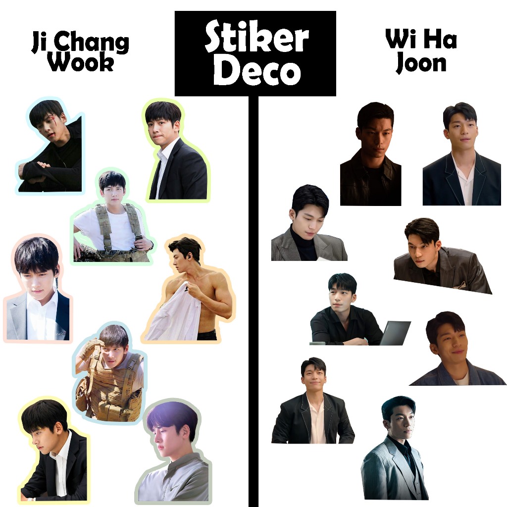 

Stiker ji Chang Wook Wi Ha Joon Sticker Pack The Worst Of Evil BISA CUSTOM Deco