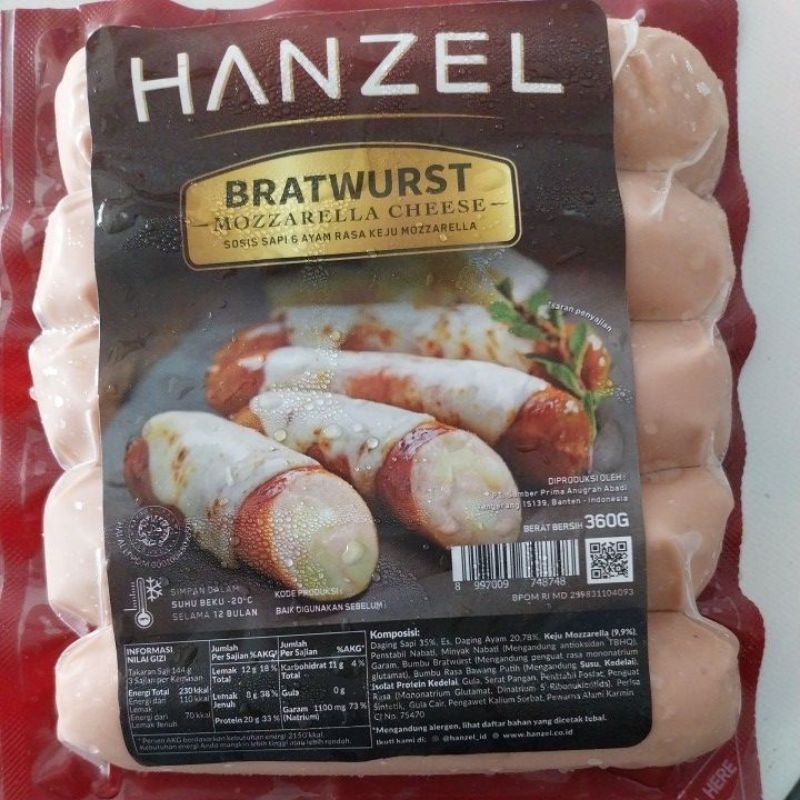 

Sosis Hanzel Mozzarella Cheese 360 Gr