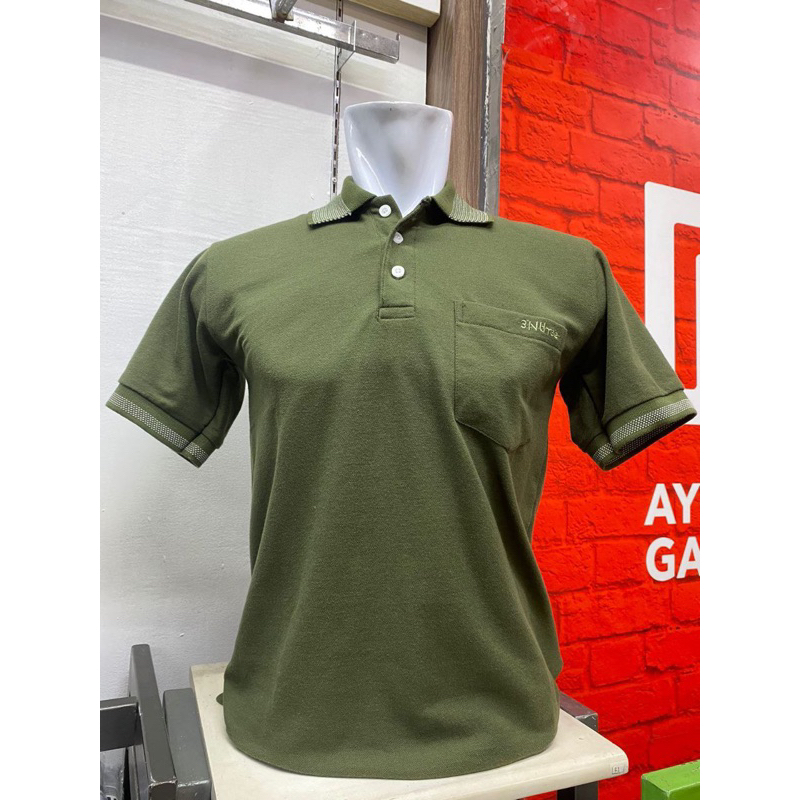 T-SHIRT WANGKY HIJAU ARMY 3NTHREE