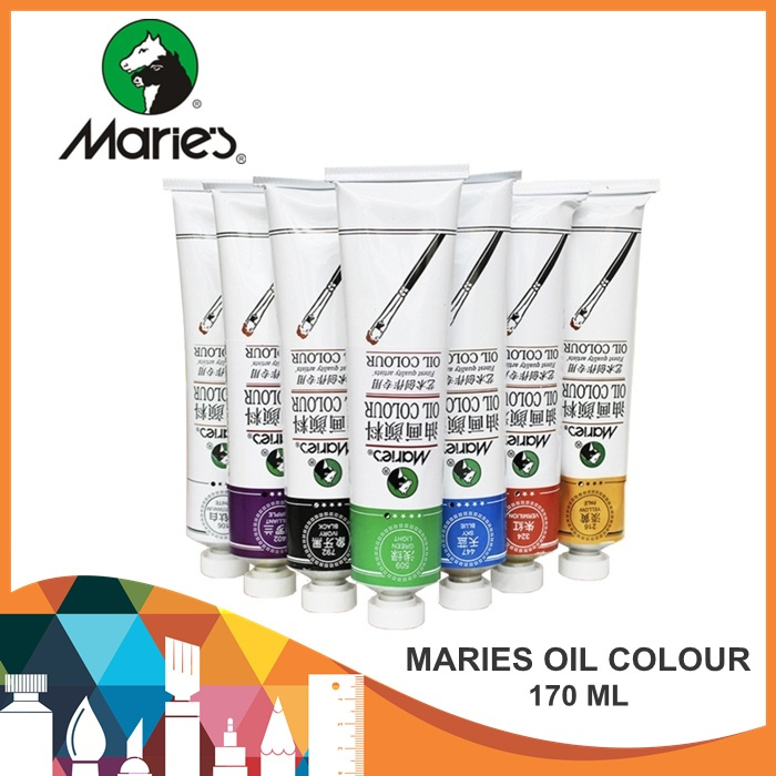 

MARIES OIL COLORS PAINT 170ML / MARIES OIL 170ML / CAT MINYAK / MARIES OIL / CAT LUKIS