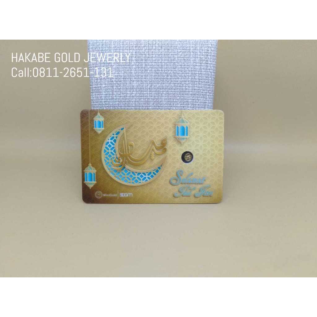 Mini Gold Selamat Idul Fitri 0.025 Gr 24K Fine Gold 999