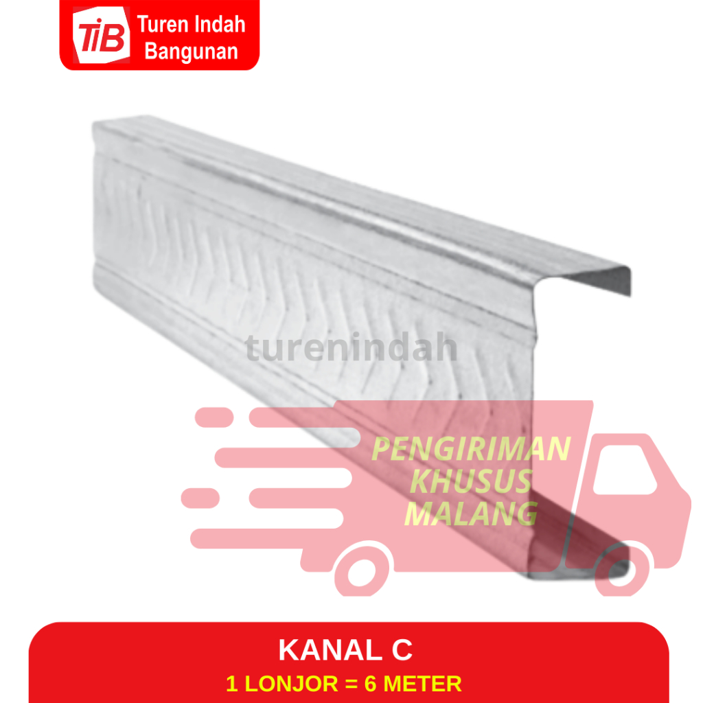 TIB - KANAL C - KANAL LONJORAN - KANAL - RENG KANAL  - GALVALUM