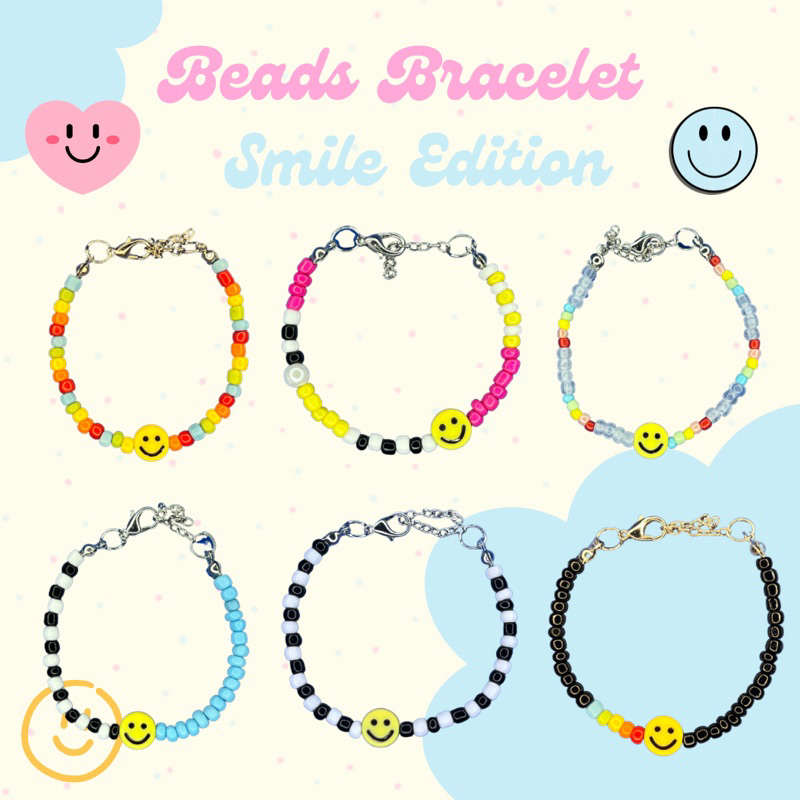 Beads Bracelet by Tinkerbeadle | Smile Beads Bracelet | Beads Bracelet Smile | Gelang Manik Smile | 