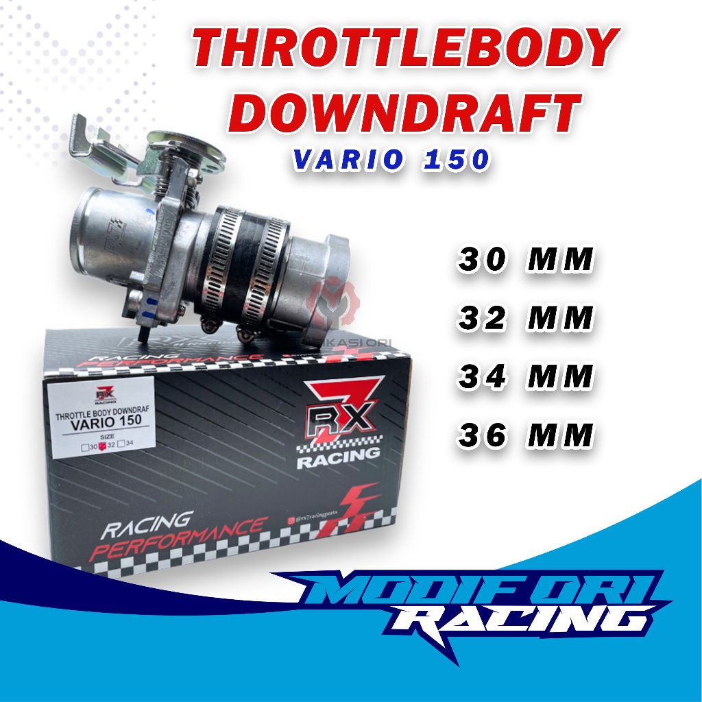 Throttlebody Downdraft Tb Vario 150 125 Rx7 Racing Diameter 30mm 32mm 34mm 36mm TB