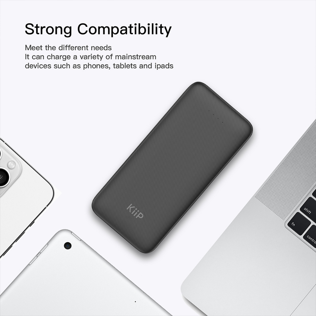 Kiip Powerbank E33 Slim TypeC Micro USB 10.000 mAh