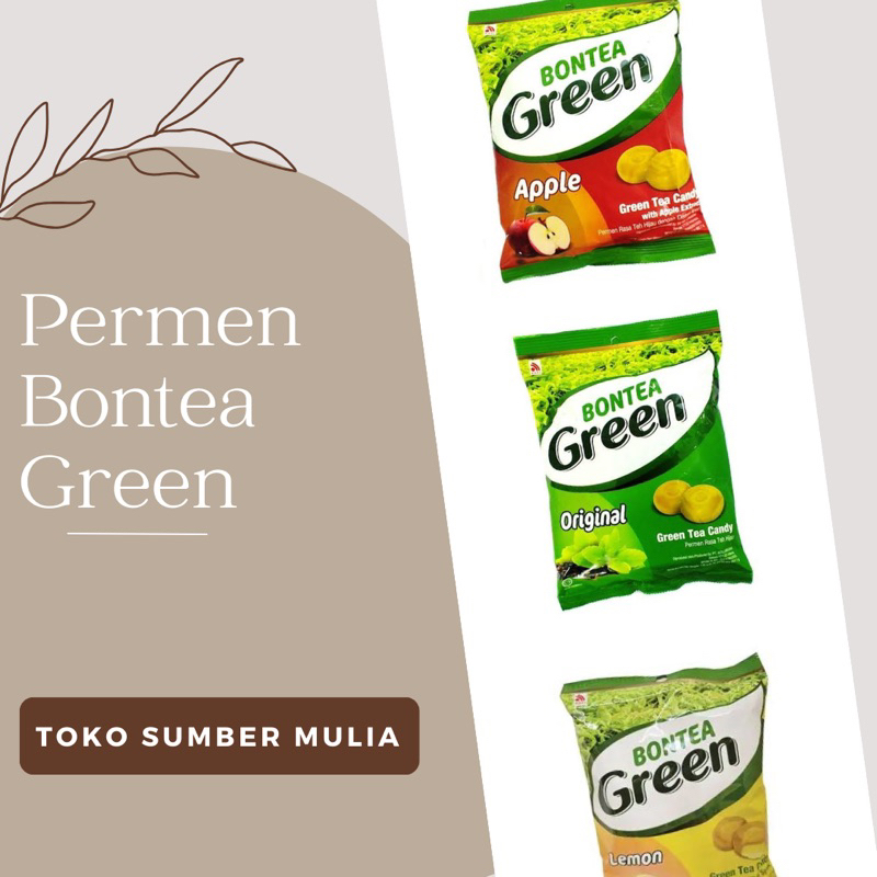 

Permen Bontea Green Rasa Apple, Lemon & Original Green Tea Candy