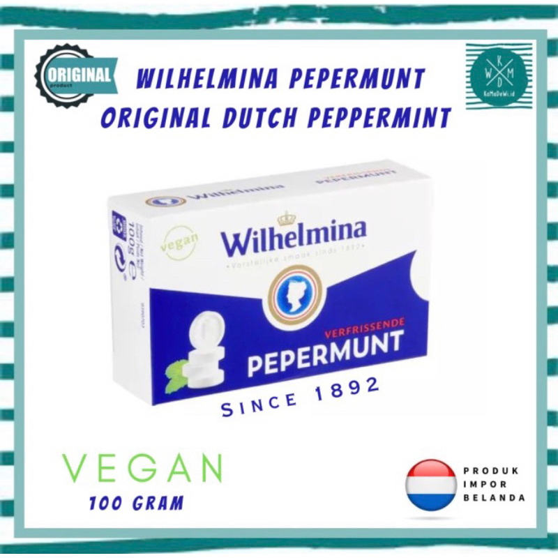 Permen Wilhelmina Peppermunt Original Belanda Import