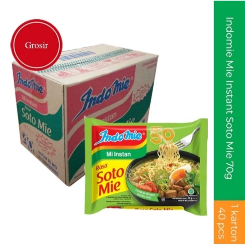 

Indomie Soto Mie 1Dus Isi 40Pcs