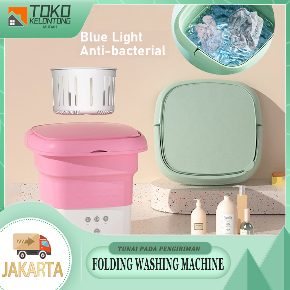 Mesin cuci lipat untuk pakaian dengan ember pengering untuk kaus kaki pakaian dalam mesin cuci Mini 