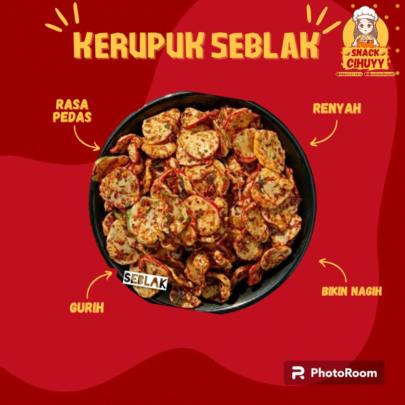 

Krupuk seblak daun jeruk Kynasncak.sby