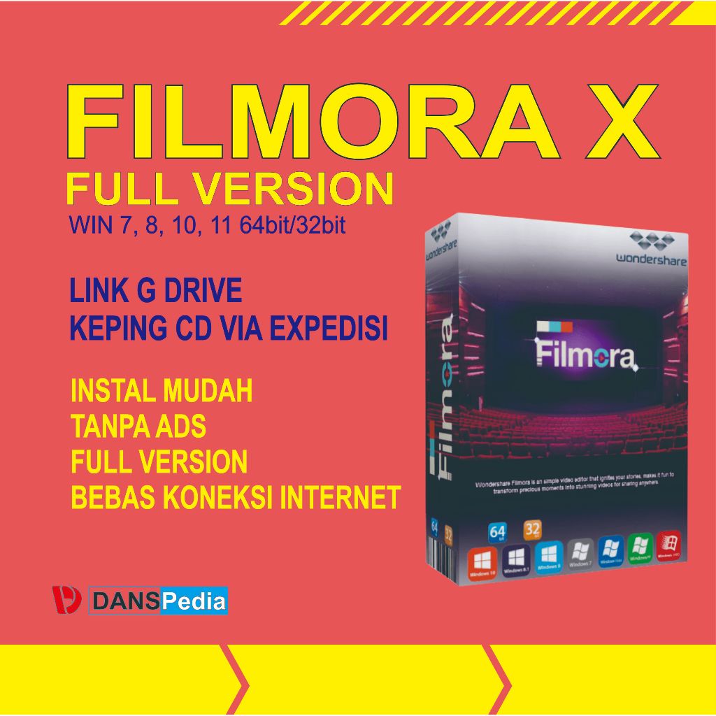 Filmora X Full version tanpa watermark bebas koneksi internet