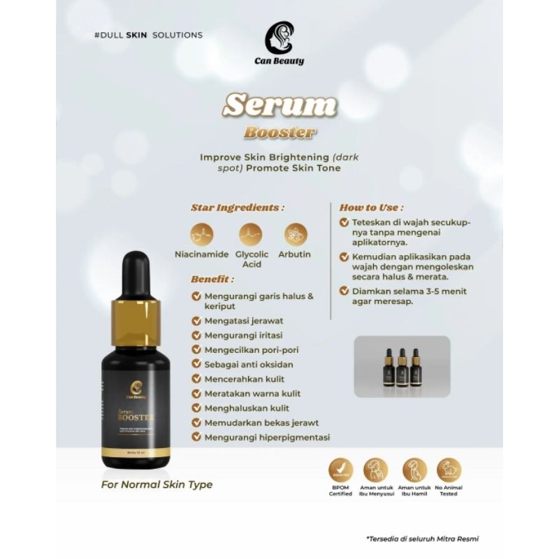 SERUM BOOSTER CAN BEAUTY| ACNE SERUM CAN BEAUTY
