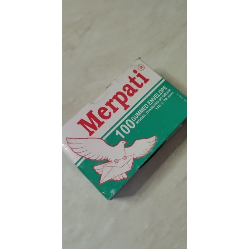 

amplop putih kecil "merpati