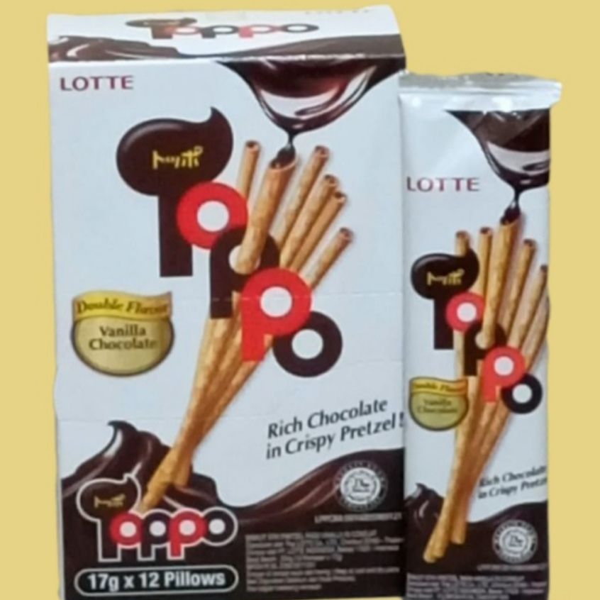 

LOTTE Toppo Vanilla Chocolate 17 gr X 12 Pillow