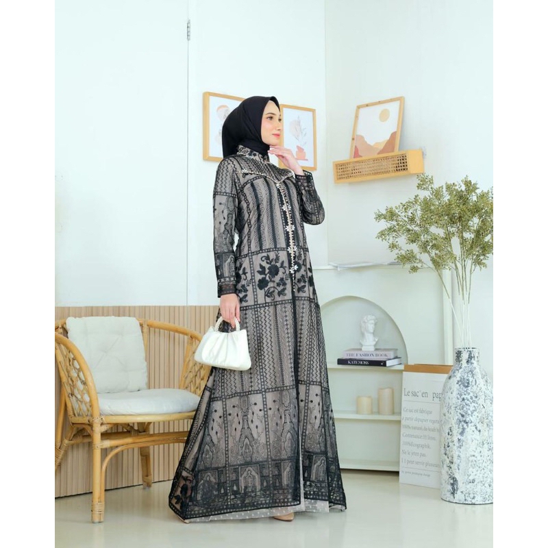 (BAYAR DITEMPAT) GAMIS SARANJANA//MODE OUTER//TERBARU DAN TERLARIS//GAMIS SYAR'i