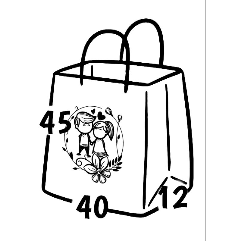 

Paper bag Jumbo plus sablon