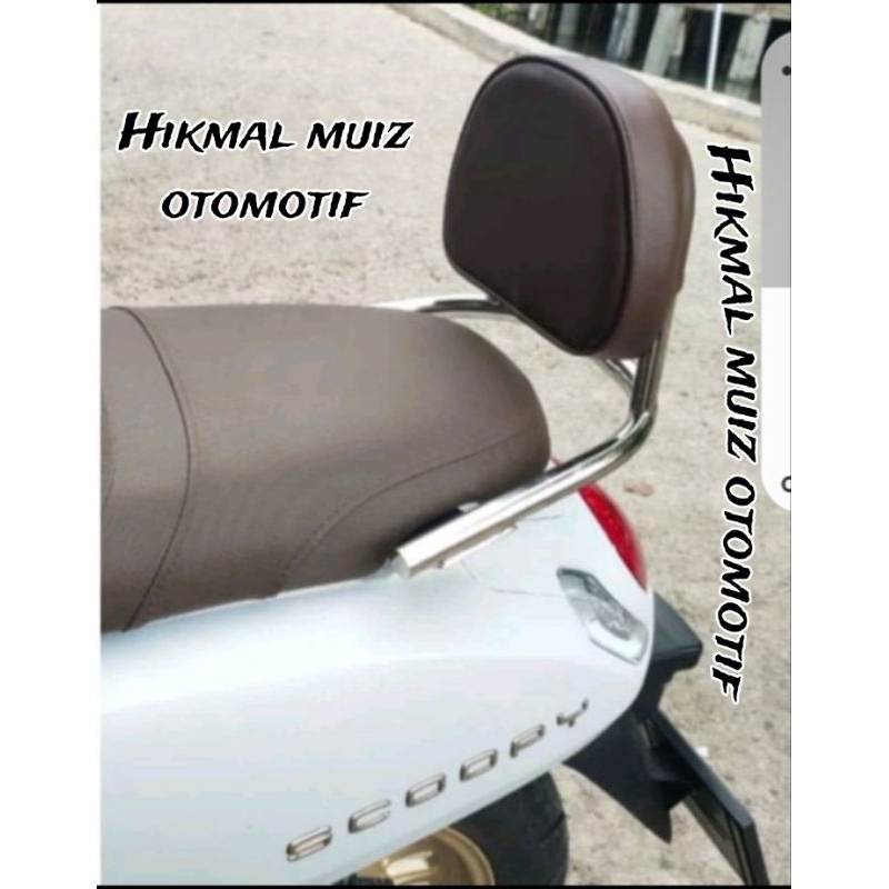 behel,sandaran belakang motor scoopy