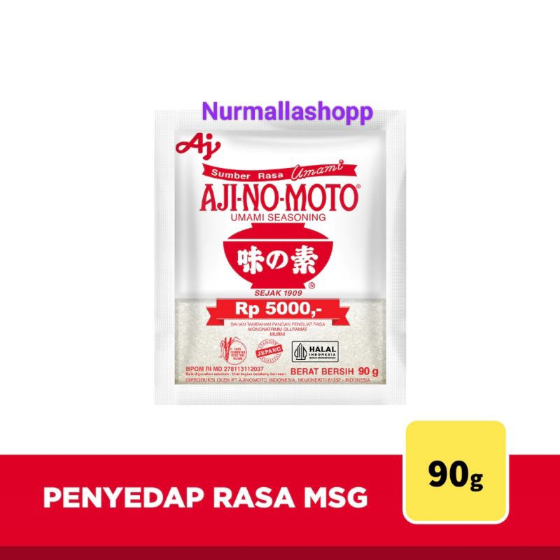 

AJINOMOTO PENYEDAP RASA KEMASAN 90GR (Rp 5000)