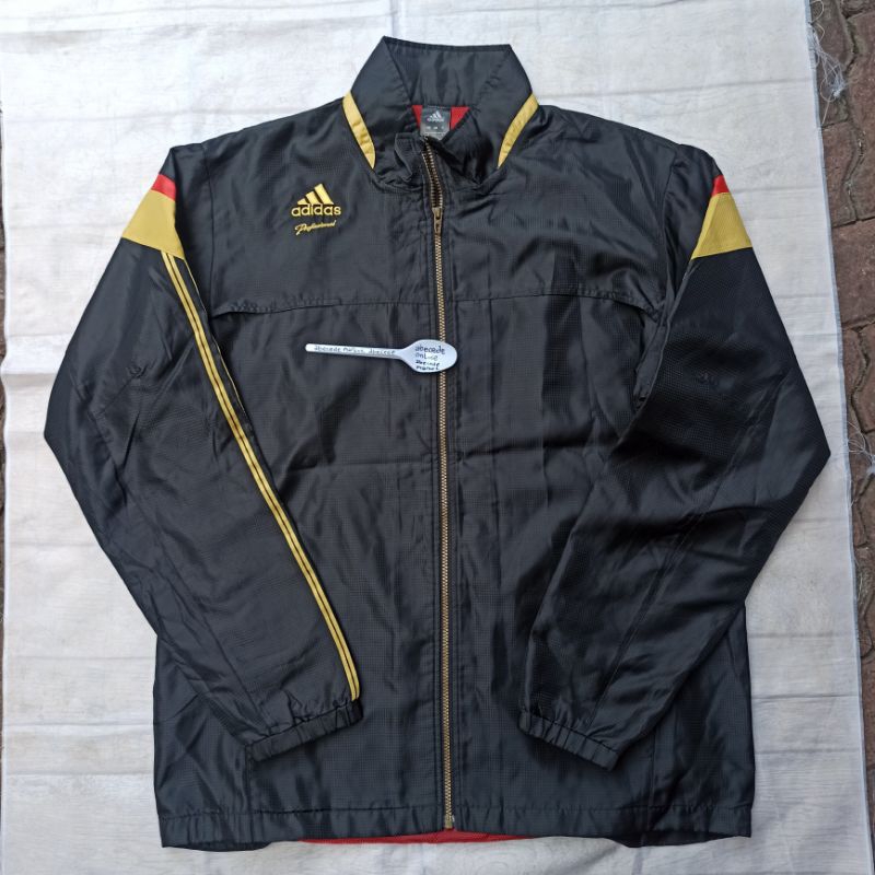 adidas S06750  PROFESSIONAL Full Zip  Windbreaker  Jacket size XL JAPAN MARKET