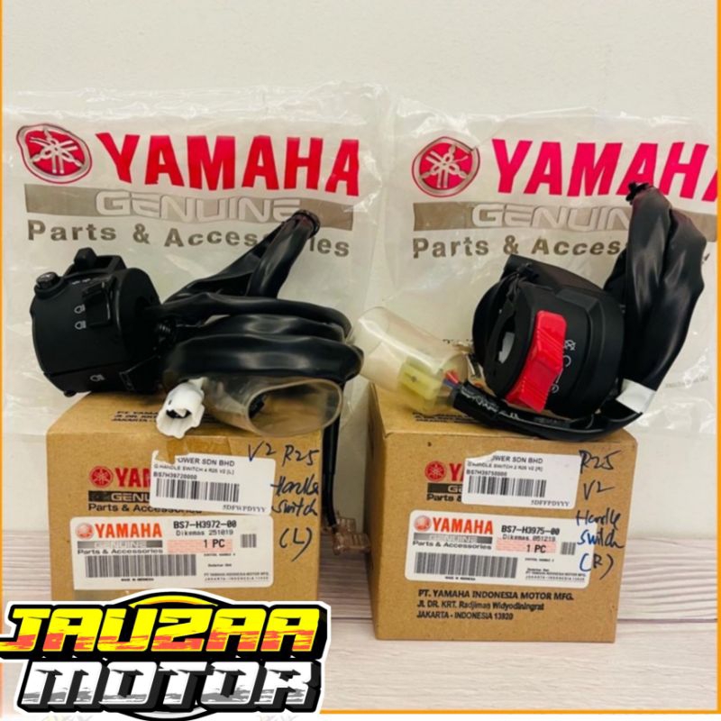 HANDLE SWITCH SAKLAR KANAN KIRI YZF R25 NEW 2019-2023 BS7-H3975-00 BS7-H3972-00 ORIGINAL YAMAHA