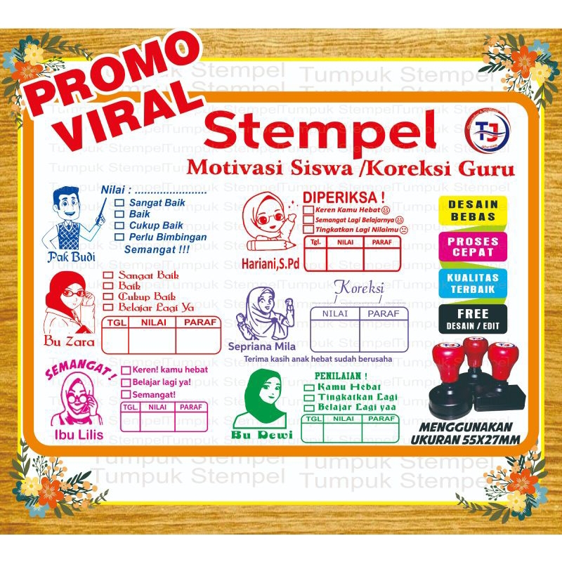 

Stempel Custom,Stempel Penilaian Guru, Stempel Flash, Stempel Otomtis