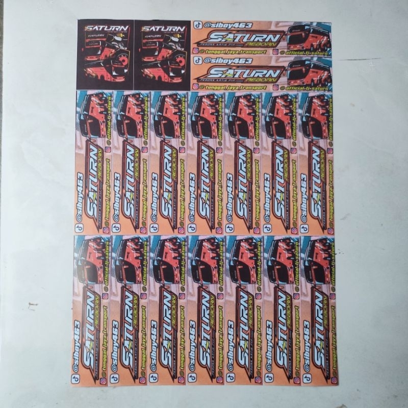 Stiker Bus Viral / Sticker Panjang Kids Panda / Stiker Bus Basuri