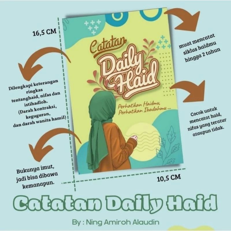 

[SIAP KIRIM] BUKU DAILY HAIDH BY NENG AMIROH ALAUDDIN / BUKU CATATAN HARIAN HAIDH