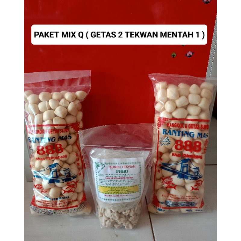 

PAKET MIX Q ( GETAS 2 TEKAN KERING 1 ) TEKWAN KERING SUPER PREMIUM IKAN TENGGIRI KEMPLANG GETAS BANGKA