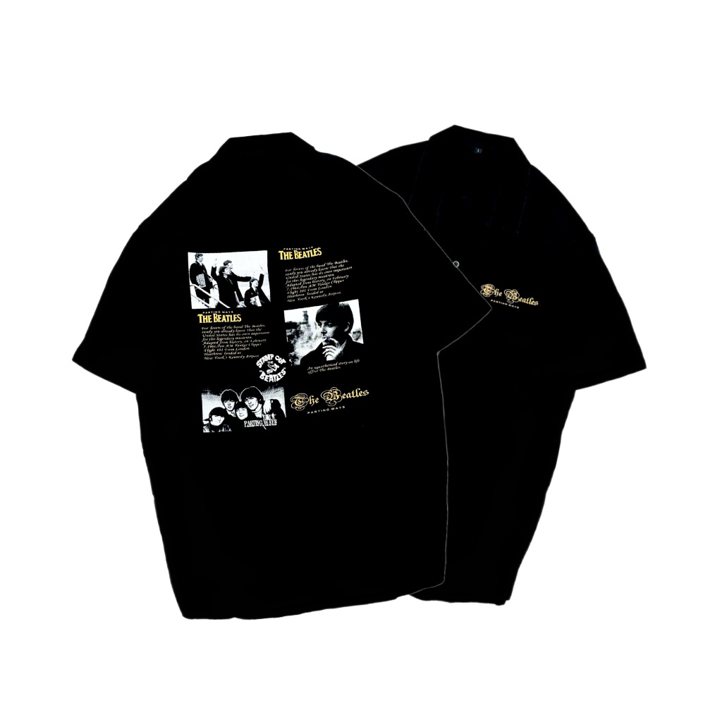 MNKY KEMEJA / PRINT MOTIF / SHIRT / Unisex / The Beatles / Black