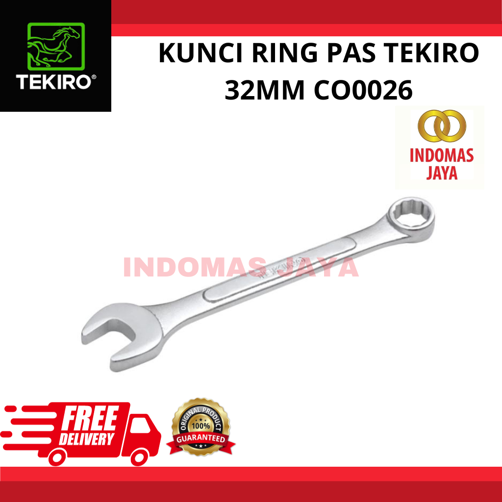 TEKIRO KUNCI RING PAS 32 MM /KUNCI RING PAS / TOOLS - ALAT PERKAKAS TEKIRO KUNCI RING PAS 32 MM COMB