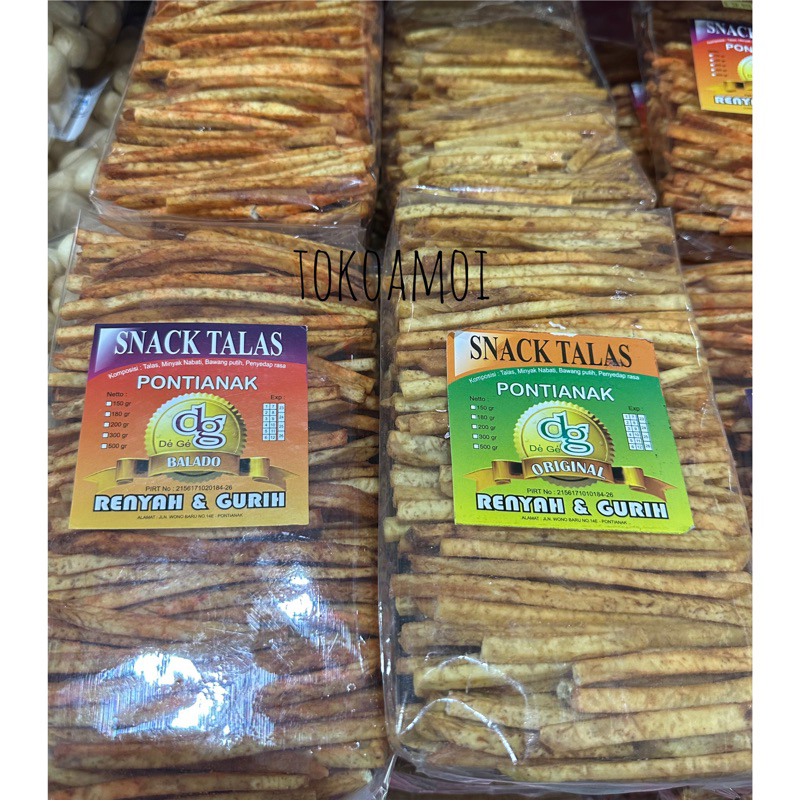 

STIK TALAS PONTIANAK RENYAH & GURIH 250GR & 100GR