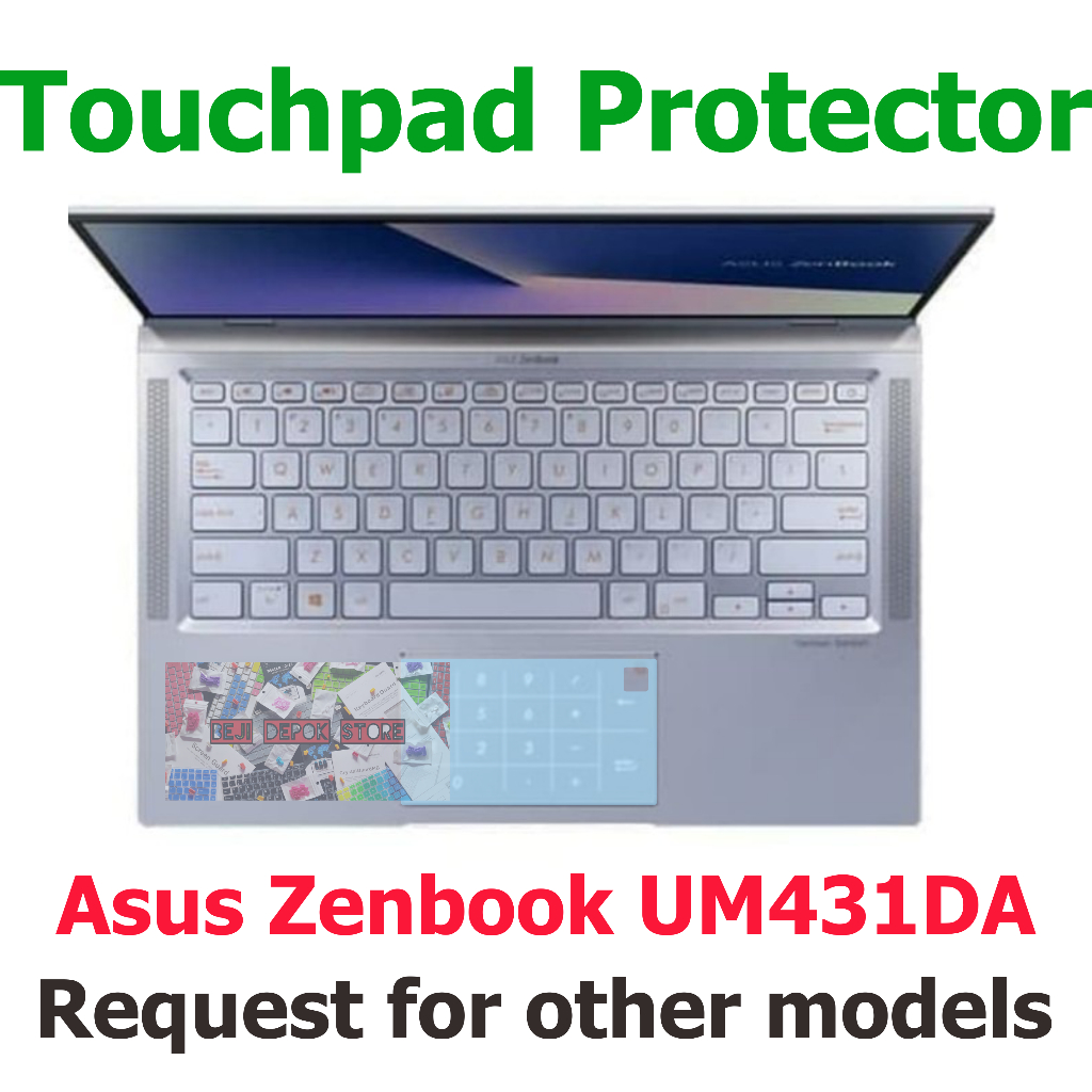 Touchpad Trackpad Protector Asus Zenbook UM431DA