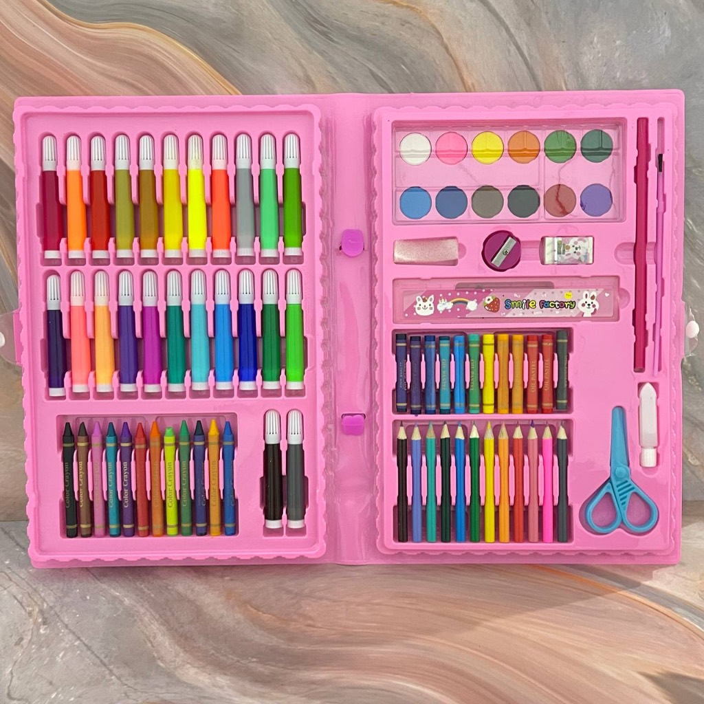 

CRAYON Pensil Warna 86 pcs Cat Air Perelengkapan Menggambar Anak 1 set STATIONERY