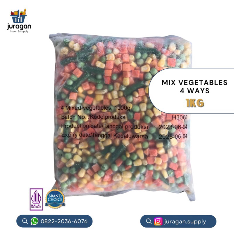 

MIX VEGETABLE 4 MIX WAY 1KG