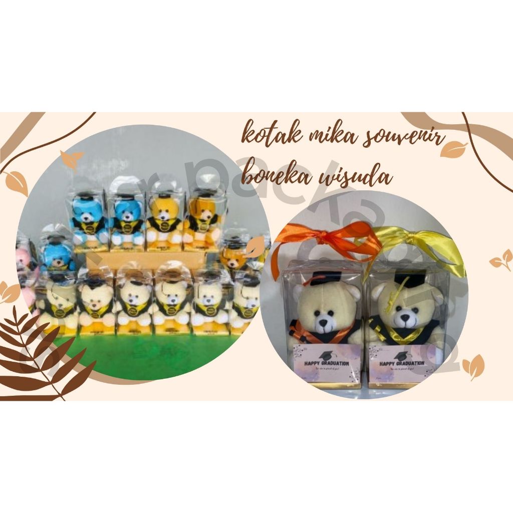 kotak mika souvenir 12x12x16 cocok untuk souvenir boneka  handuk  sajadah dan souvenir lainya