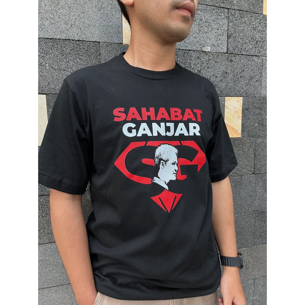 Bossablon - Kaos Sahabat Ganjar Kaos Ganjar Pranowo Kaos Ganjar Presiden 2024 Kaos Ganjar Terlaris