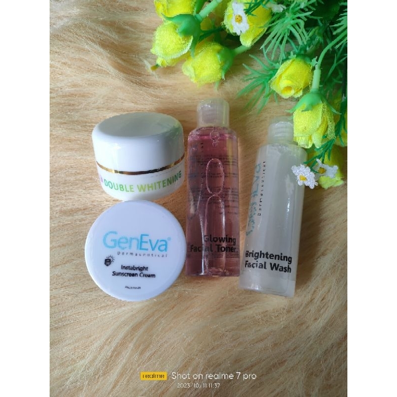 PAKET DOUBLE WHITENING GENEVA SKINCARE