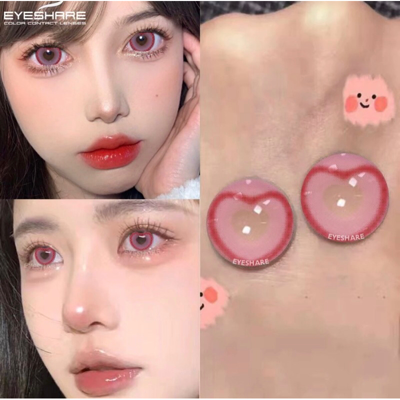 SOFTLENS MOTIF LOVE || EYESHARE LOVE PINK || SOFTLENS HALLOWEEN ANIME COSPLAY