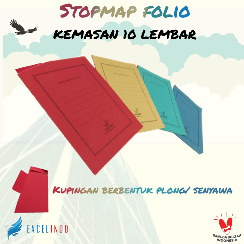 

(10 LEMBAR) Stopmap Folio Map Kertas ukuran F4 LEBIH EKONOMIS