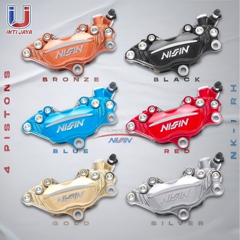 Caliper Nissin Samurai Brake ori Nmax depan 4 piston