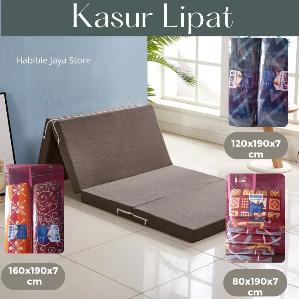 KASUR LIPAT INOKA ORI/KASUR LIPAT UK KECIL/KASUR LIPAT MURAH/MATRAS MURAH